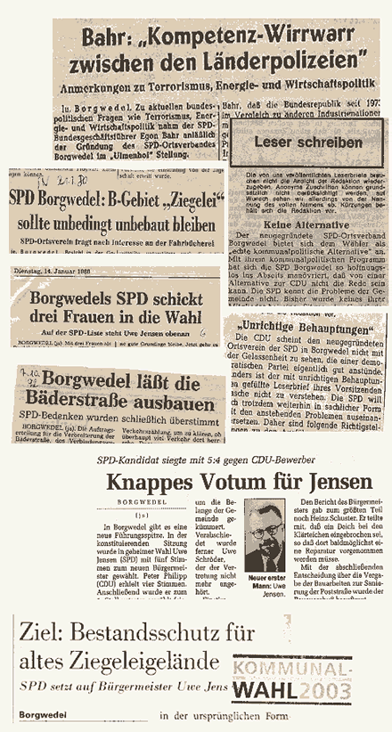 Presseartikel über den SPD-Ortsverein Borgwedel